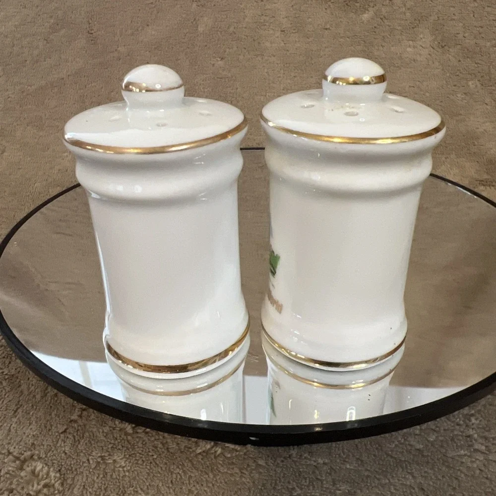 Vintage Walt Disney Productions Disney World Ceramic Salt and Pepper Shakers Set